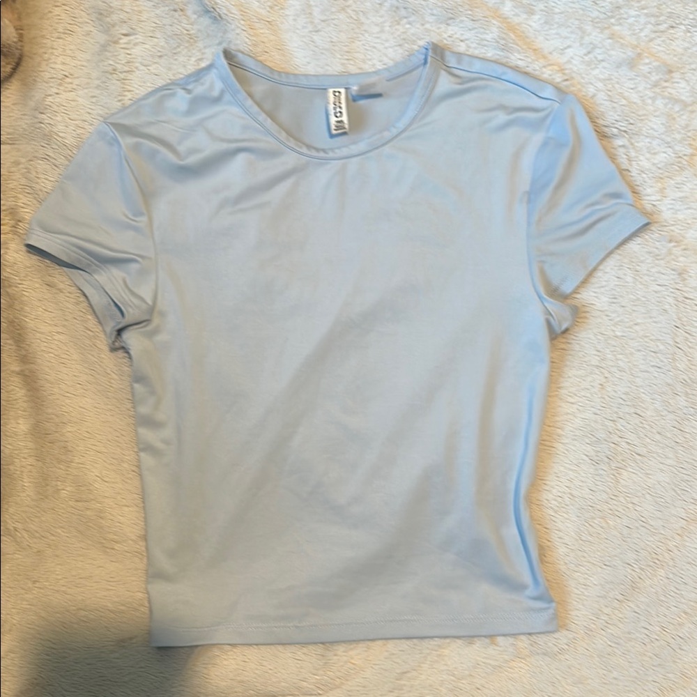 Gildan Blue Fitted Short Sleeve T-Shirt